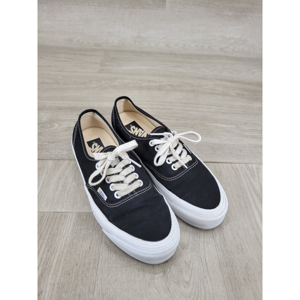 Vans Reissue 44 Black White Sneakers Shoes Unisex Men's 7 Women's 8.5